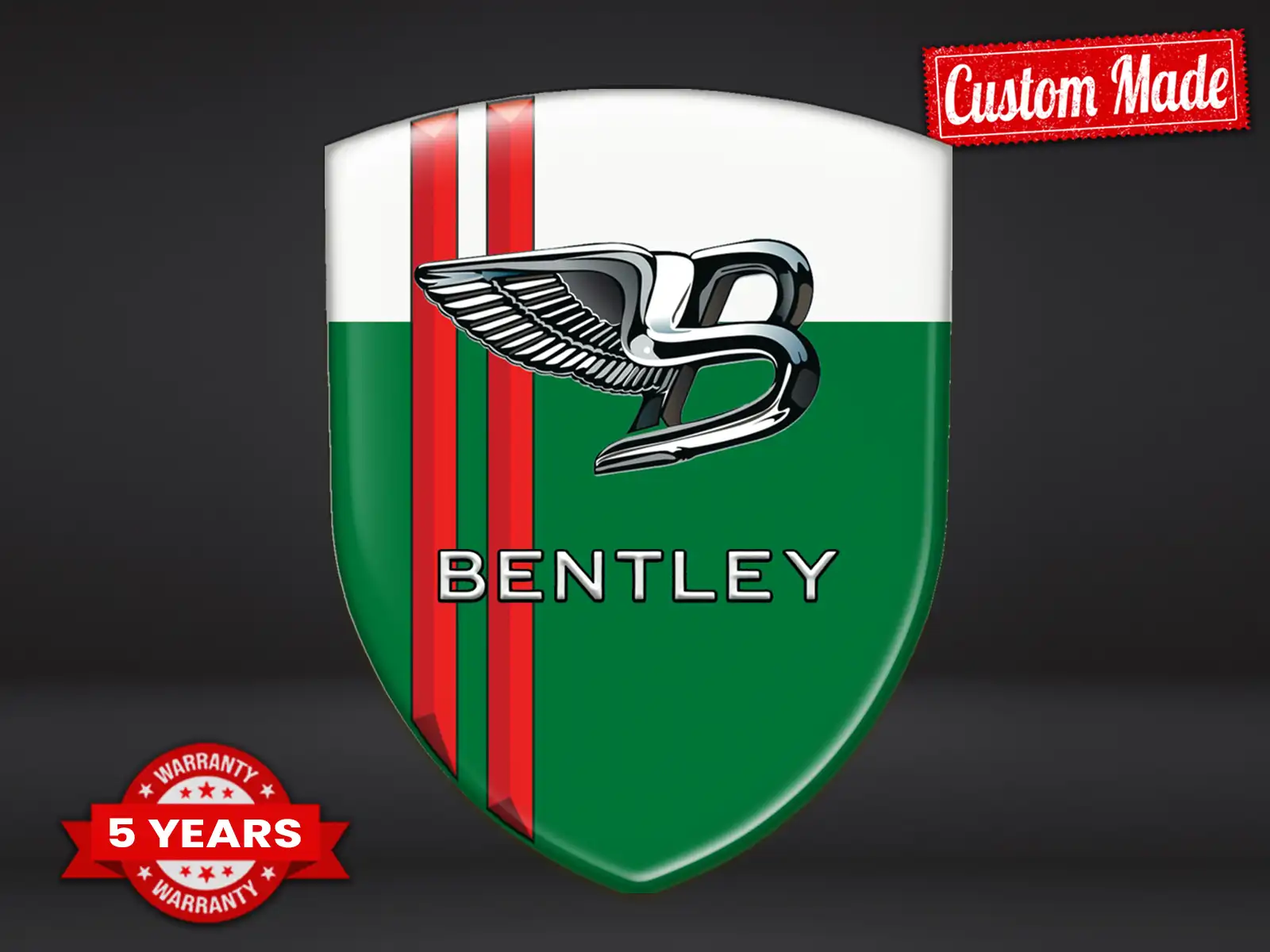 Bentley Kuppelaufkleber High-End Schlanke Kuppelabzeichen